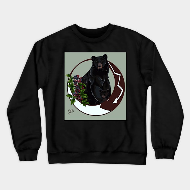 Bear Spirit Crewneck Sweatshirt by SaucySaytr 